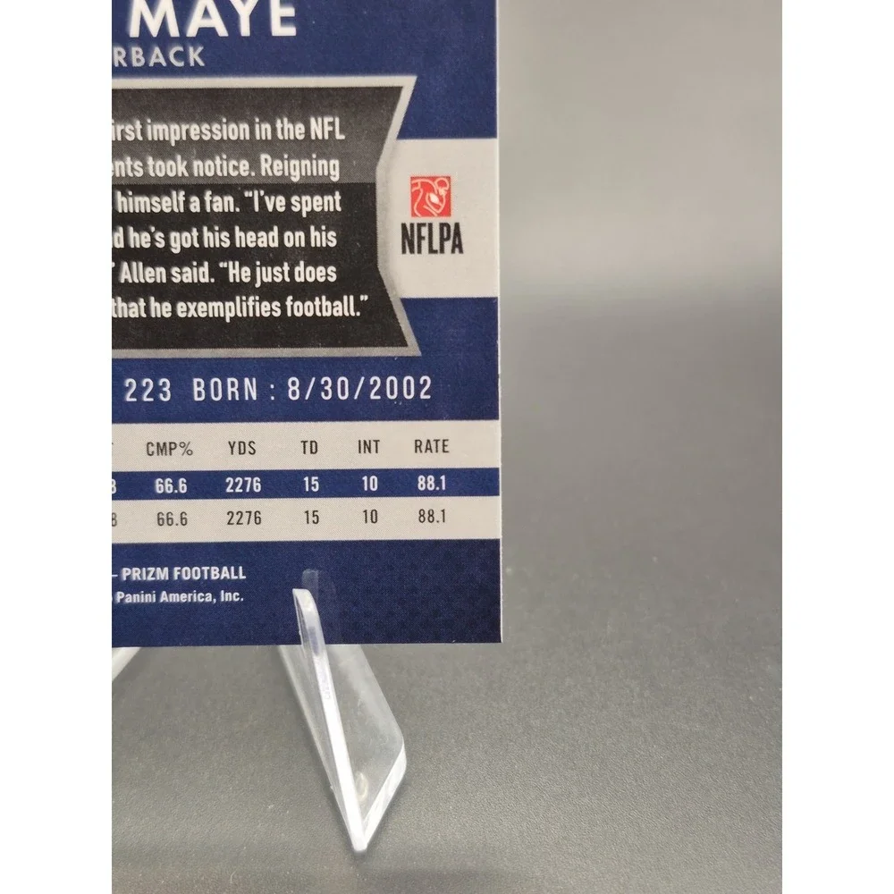 2025 Prizm Drake Maye‎ #8 Throwback No Huddle Disco Silver Prizm Patriots